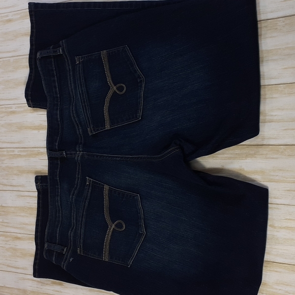 Rider by Lee Mid-Rise Bootcut Curvy Blue Jeans Waist 38" - Picture 4 of 16